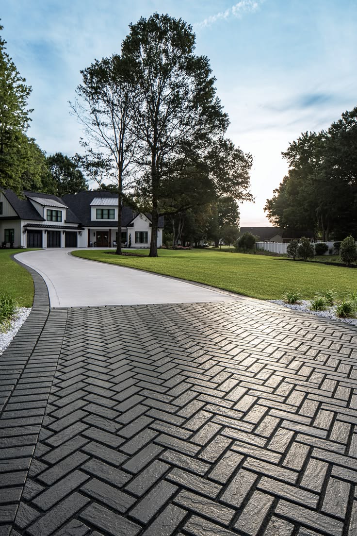 Beautiful driveway design and installation