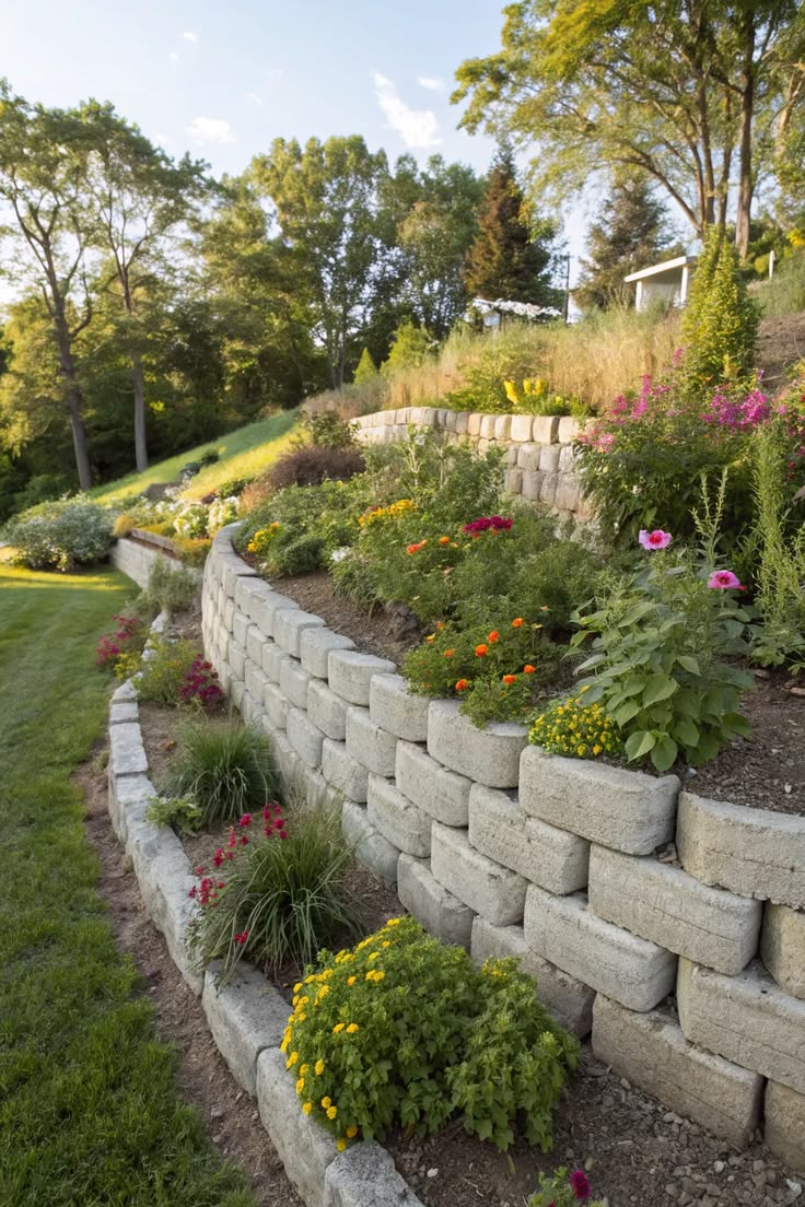 Professional retaining wall construction by Roof-To-Roots Property Maintenance